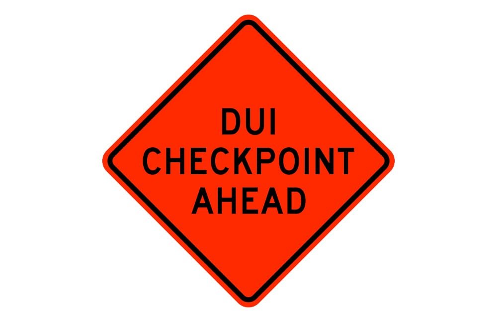 DUI-checkpoint-sign